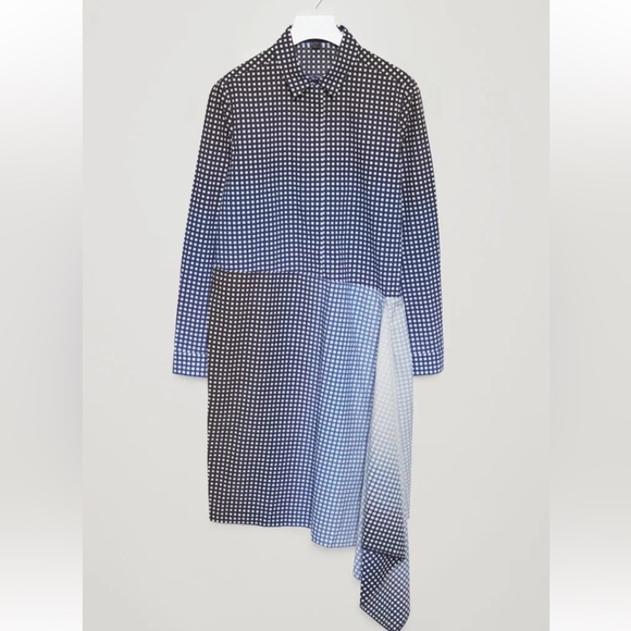 COS Black, Blue and White Checkered Dress size 34 (us 4) - Picture 4 of 13